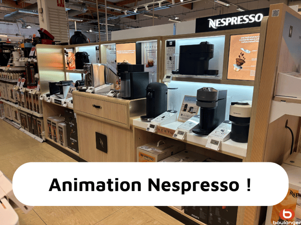 Animation Nespresso à Boulanger Saint Priest
