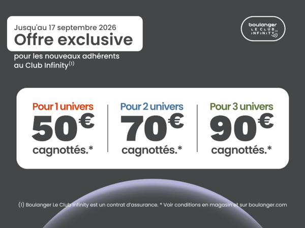 Cagnottage infinity Boulanger Toulouse Portet-sur-Garonne