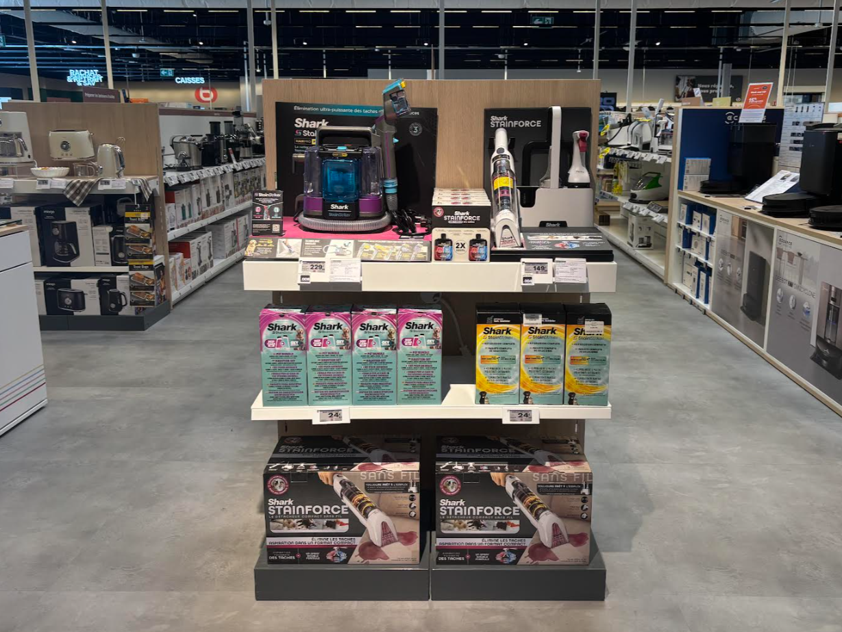 Tête de gondole shark