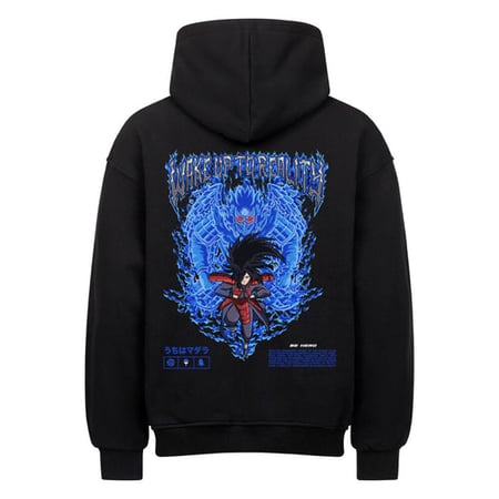 MADARA UCHIHA x BE HERO Oversized Hoodie Naruto https://behero.shop/collections/naruto