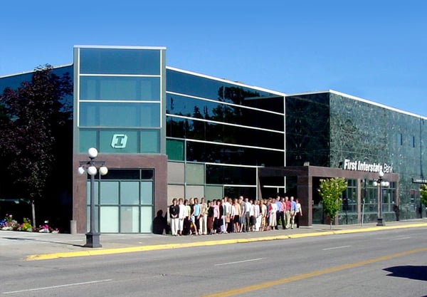 Exterior image of First Interstate Bank in Kalispell, Montana.