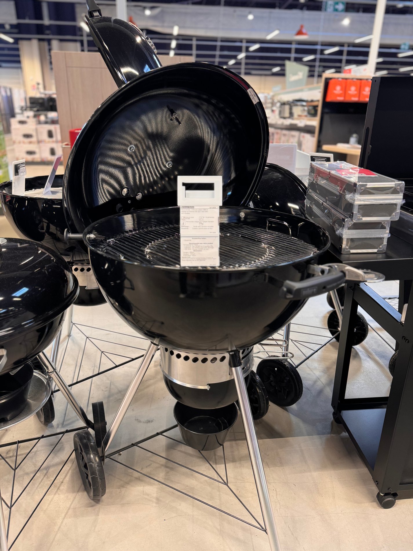 Weber poele cuisson barbecue électrique gaz charbon