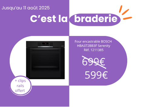 Four encastrable BOSCH HBA372BB3F Serenity