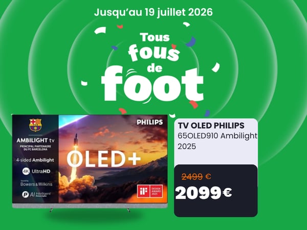 TV OLED PHILIPS 65OLED910 Ambilight 2025 (164cm)