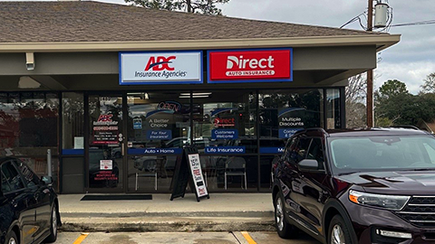 Direct Auto Insurance storefront located at  1480 Gause Blvd, Slidell