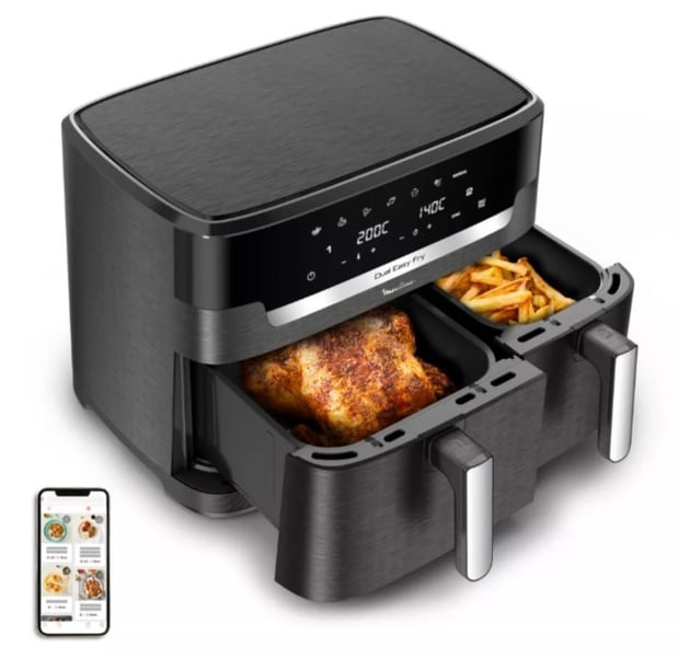 Friteuse sans huile MOULINEX Easy fry Dual XXL de  Boulanger La Rochefoucauld