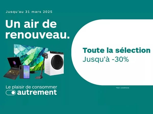 Renouveau, le printemps frappe à la porte de Boulanger Bordeaux Libourne !