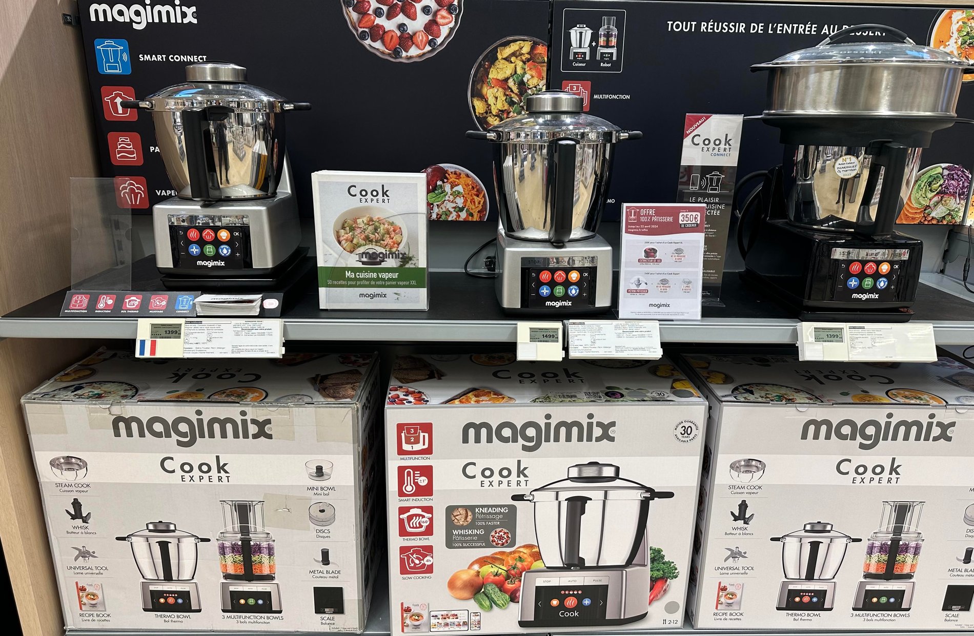 Notre section Robots chauffants intelligents, blenders, robots chauffants et mixeurs Magimix dans le magasin Boulanger Saint-Omer/Arques