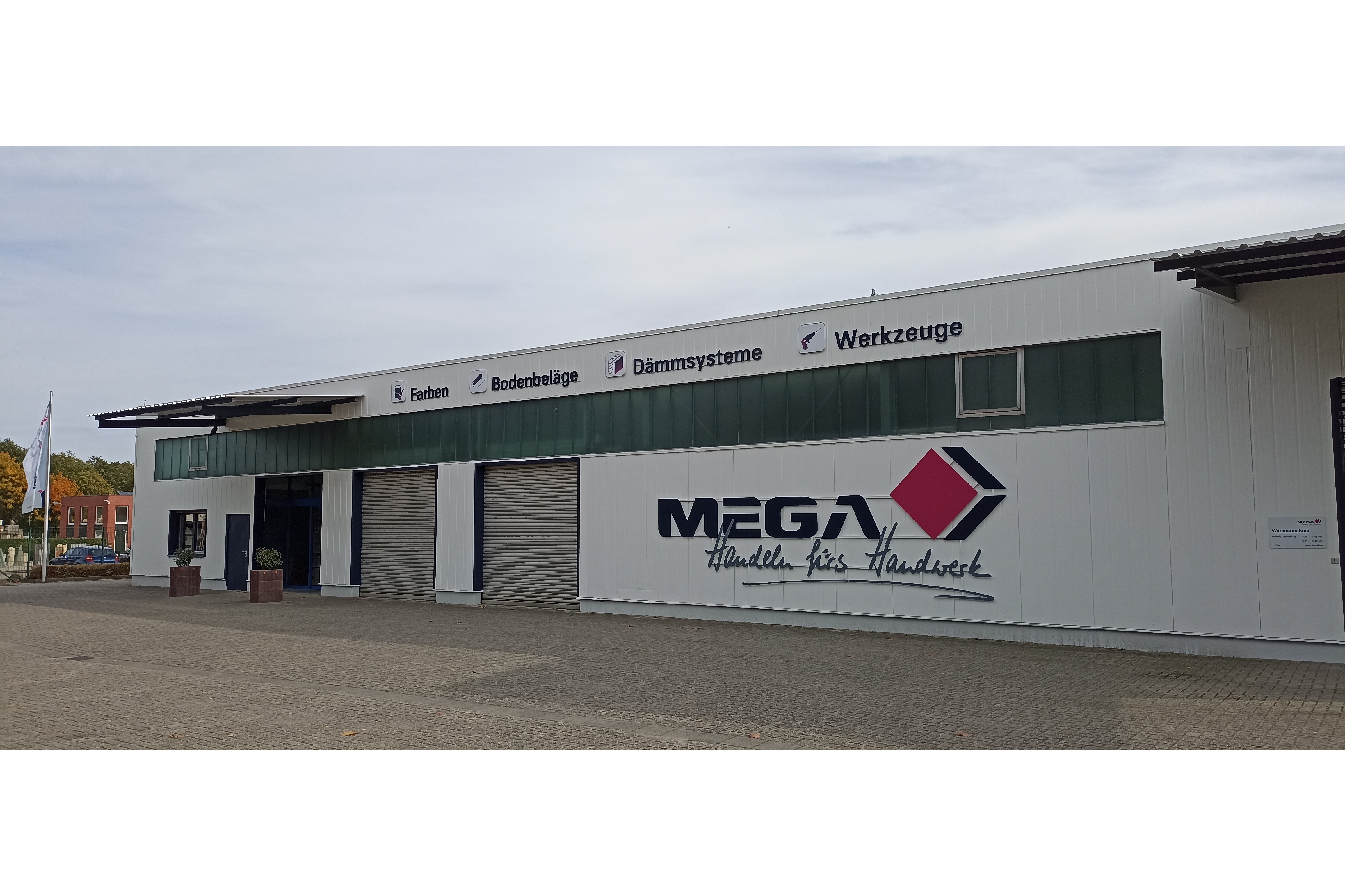Standortbild MEGA eG Nordhorn, Großhandel für Maler, Bodenleger und Stuckateure