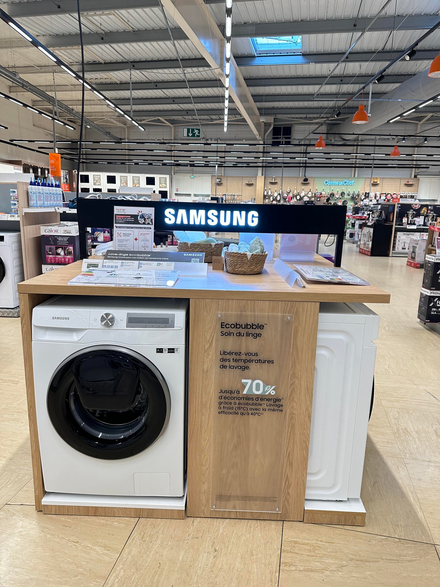 Espace Lave Linge Samsung dans votre magasin Boulanger Saint-Omer