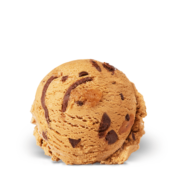 Peanut Butter Ice Cream with Chocolate Chips, Peanut Butter Chocolate Chip Cookie Dough & Fudge Swirls.