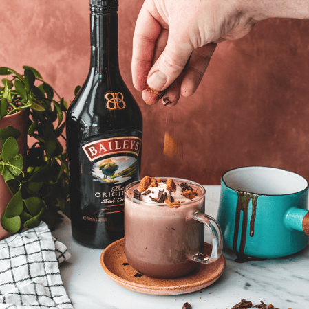 Baileys Hot Chocolate Recipe with Biscuit Spread | Baileys