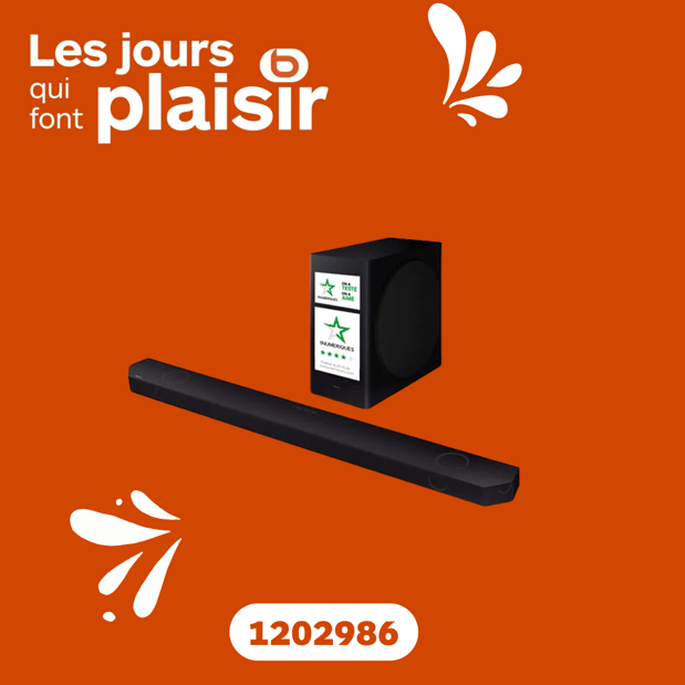 Barre de son SAMSUNG HW-Q810D en promotion dans votre magasin Boulanger Lille Esquermoise