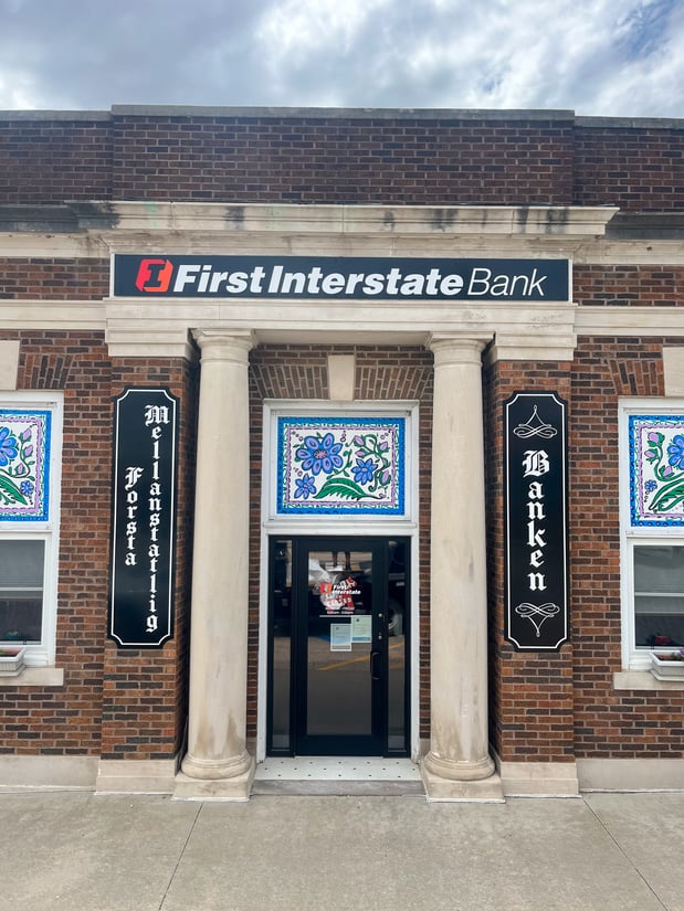 Exterior image of First Interstate Bank in Stanton, IA.