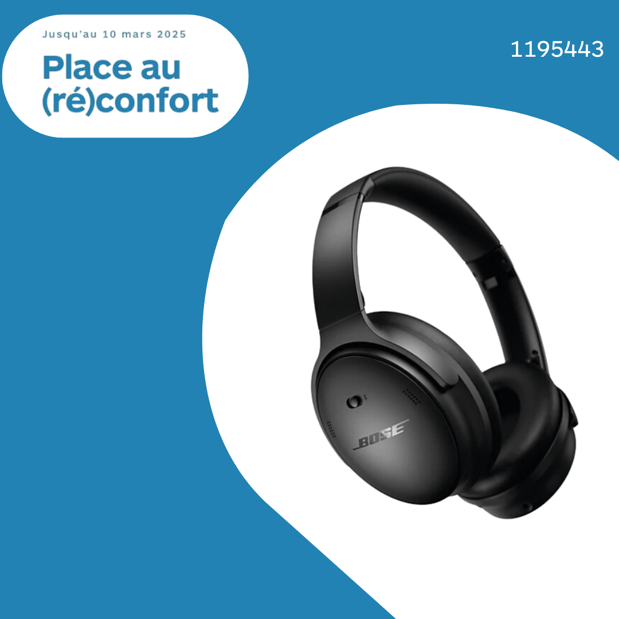 Casque BOSE QuietComfort Noir en promotion dans votre magasin Boulanger Lille Esquermoise