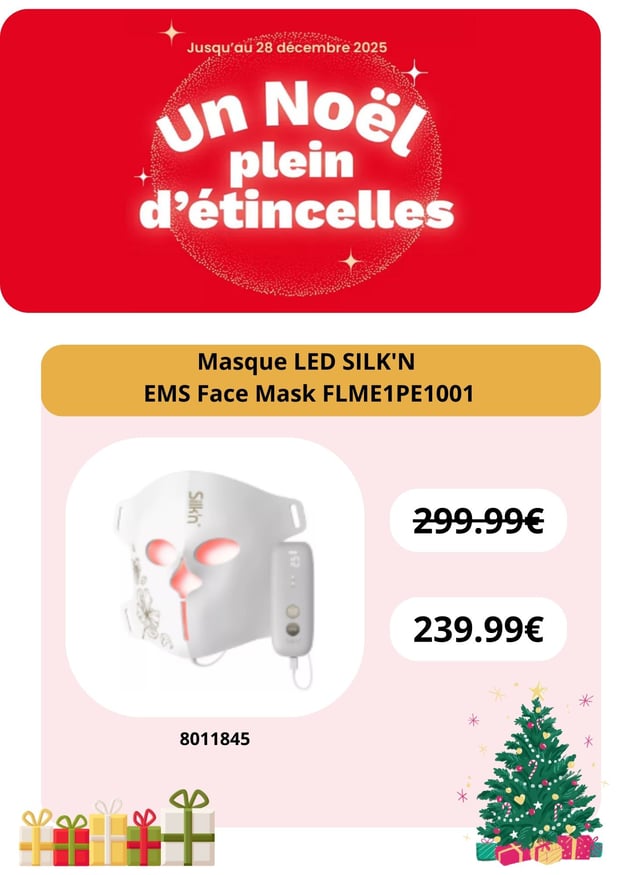 Masque LED SILK'N EMS Face Mask FLME1PE1001