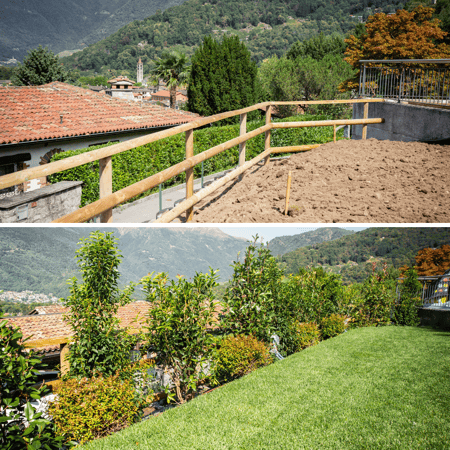 Giardiniere diplomato Lugano costruzione giardini e posa tappeto a rotoli