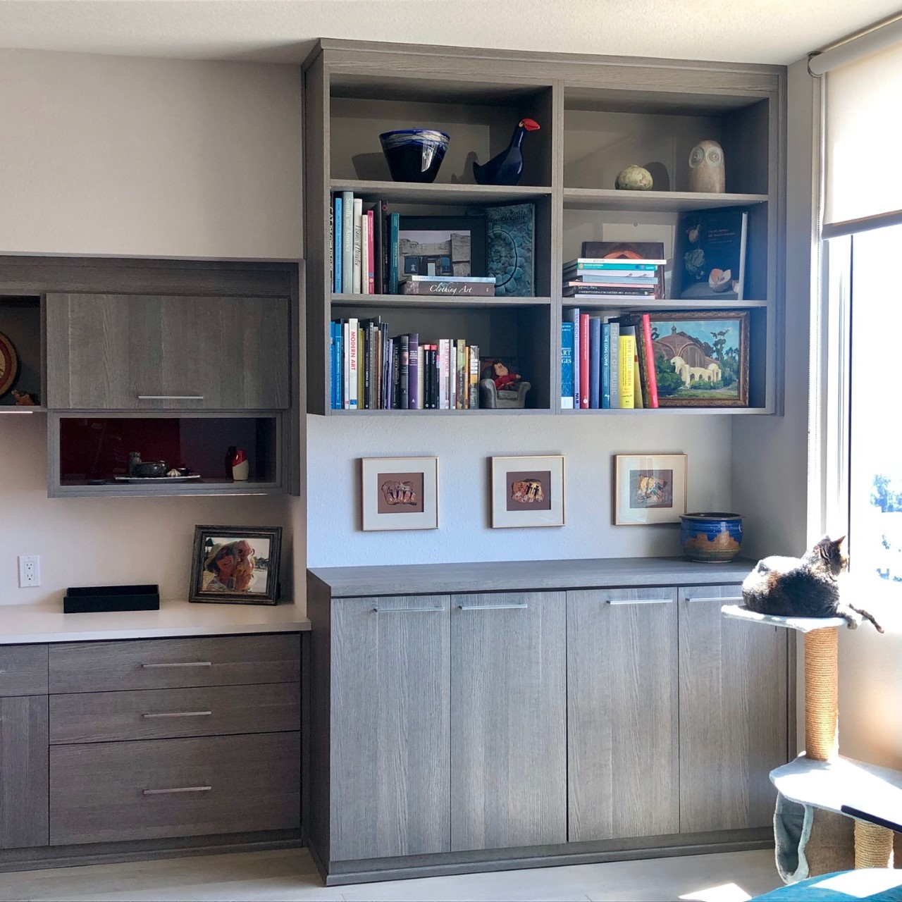 Floor to ceiling custom storage