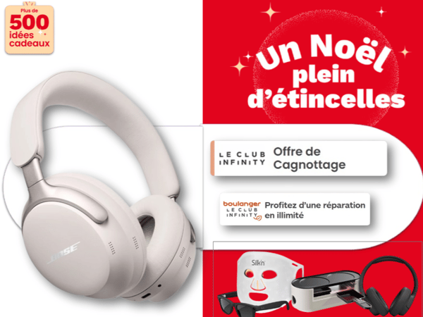 Casque Bose QC45 blanc – réduction de bruit –  Boulanger Angoulême - Champniers