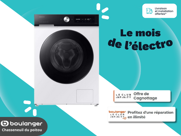 lave-linge hublot signé SAMSUNG : le WW11DB7B94GE Bespoke AI