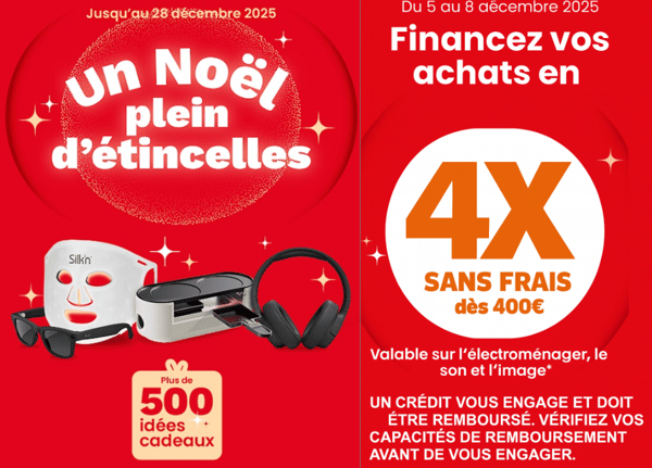 Visuel offre 4X sans frais  Boulanger Angoulême - Champniers