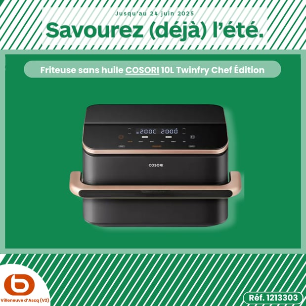 Friteuse sans huile COSORI 10L Twinfry Chef Édition KOSP0027EUN
