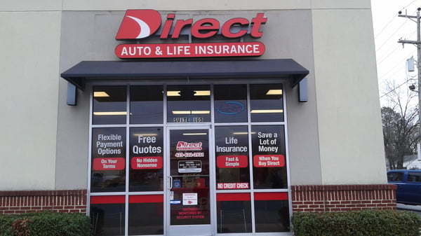 Direct Auto Insurance storefront located at  4345 Ringgold Rd, Chattanooga