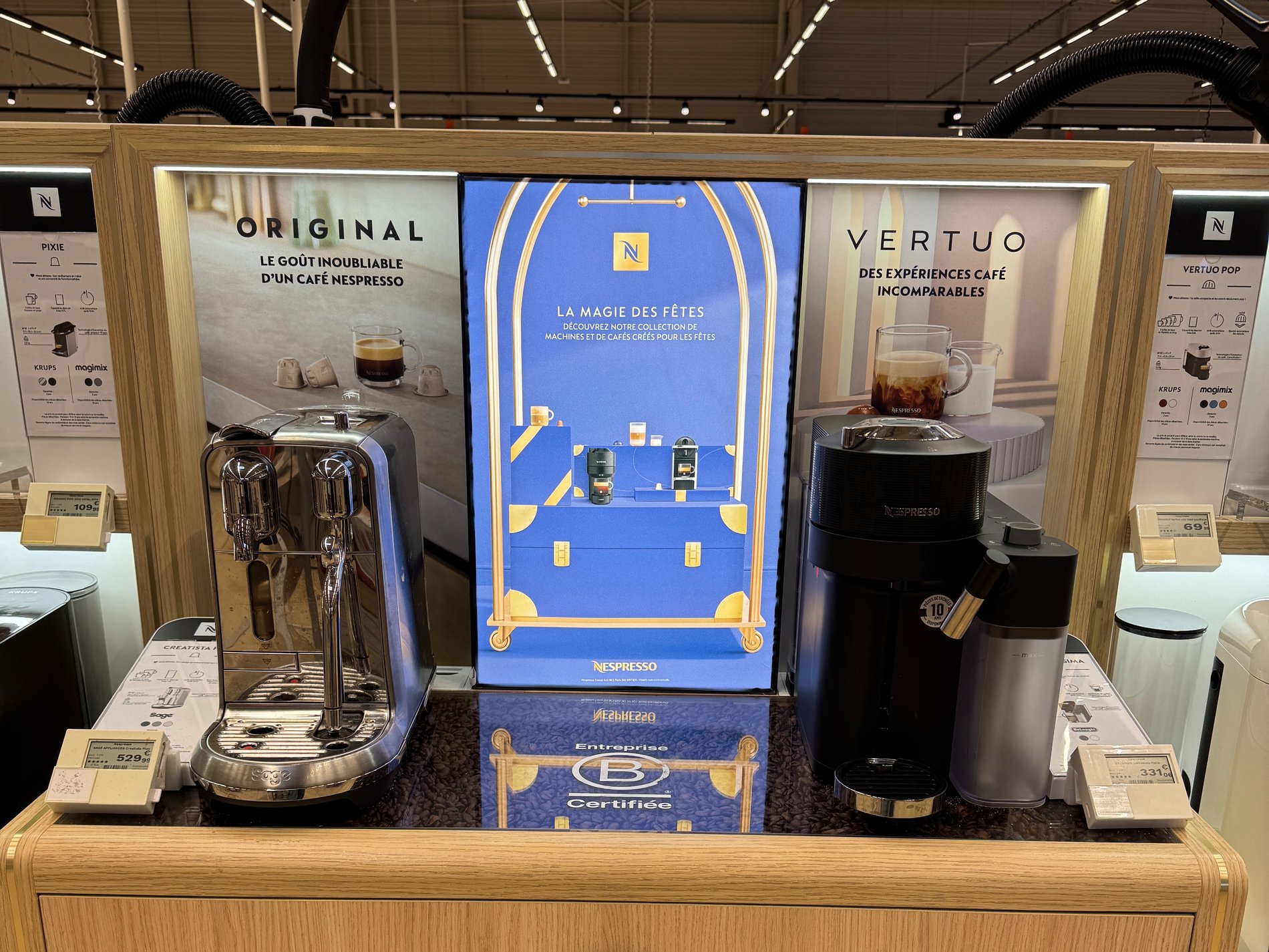 Nespresso, Boulanger, montévrain, café