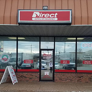 Direct Auto Insurance storefront located at  335 West Main Street, Gallatin