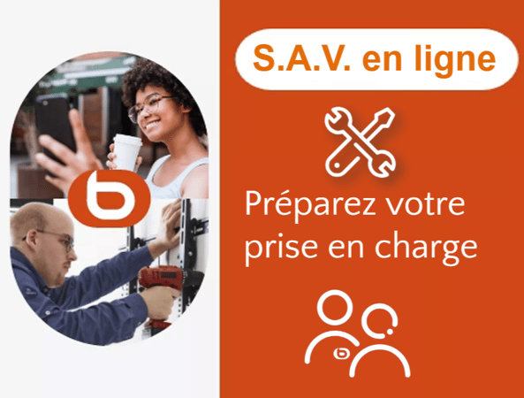 Préparez le SAV via notre site internet