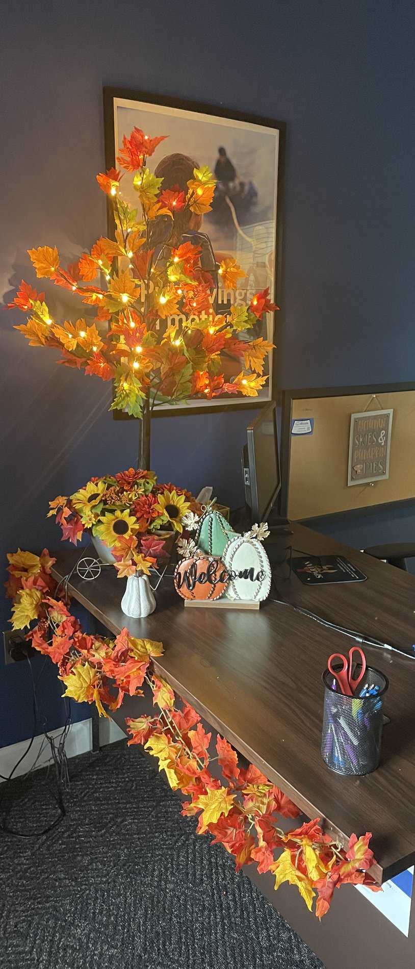 Our Chantilly, VA office all dressed up for Fall!