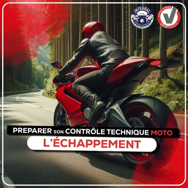 Préparer son contrôle technique moto - L'échappement