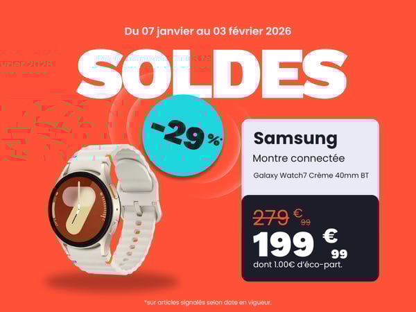Montre connectée SAMSUNG Galaxy Watch7 Crème 40mm BT