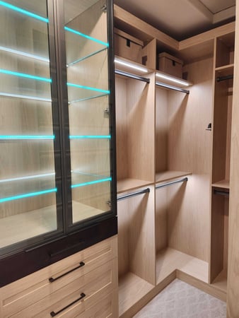 custom built & locally made walk in closet