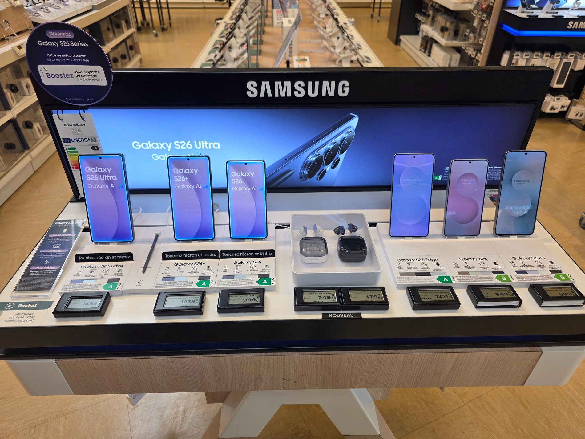 Smartphone Samsung Galaxy S26/ S26+ / S26 Ultra - boulanger Valenciennes - Petite-Forêt