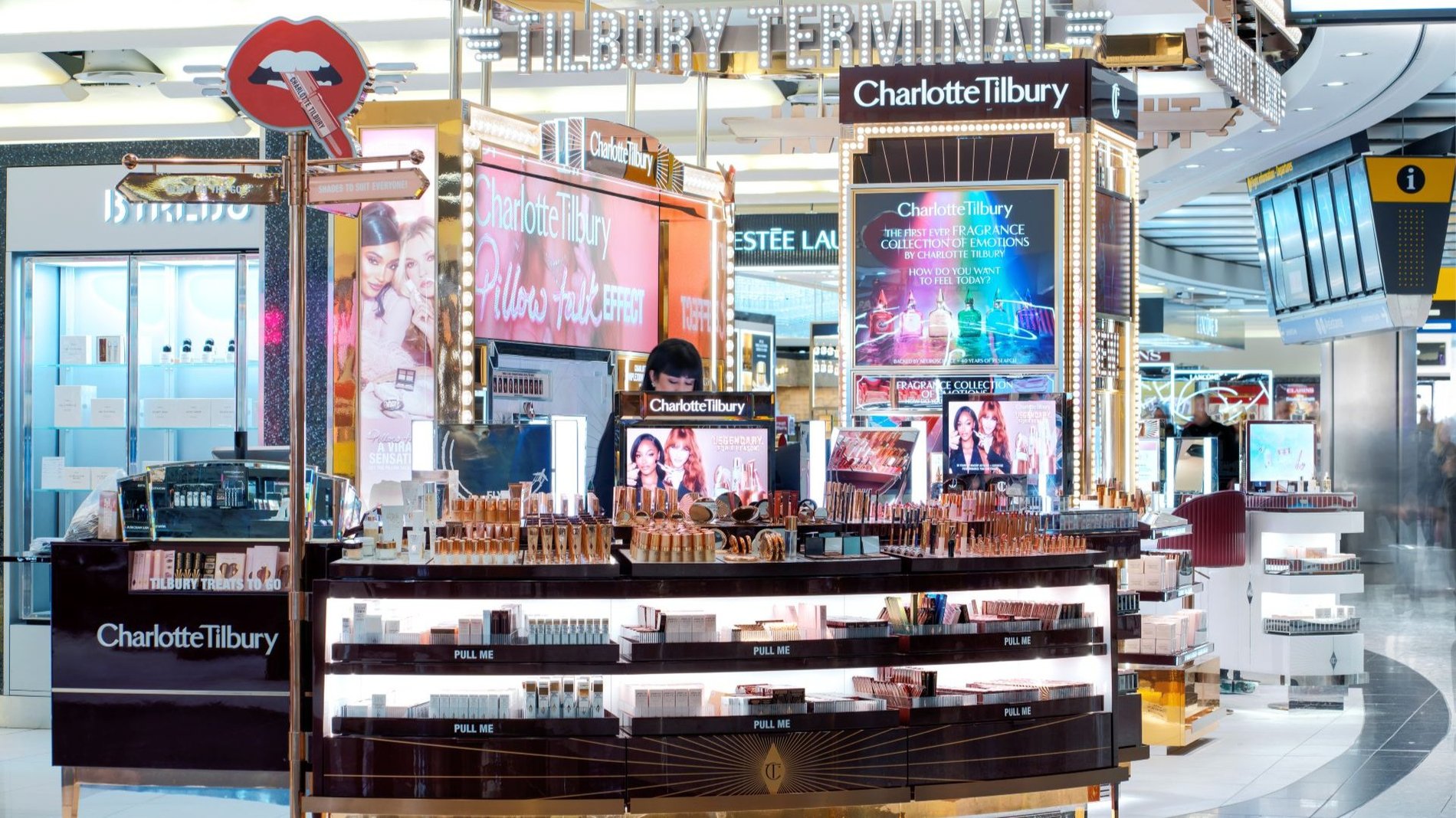 Charlotte Tilbury Makeup and Beauty Counter at Heathrow Terminal 5