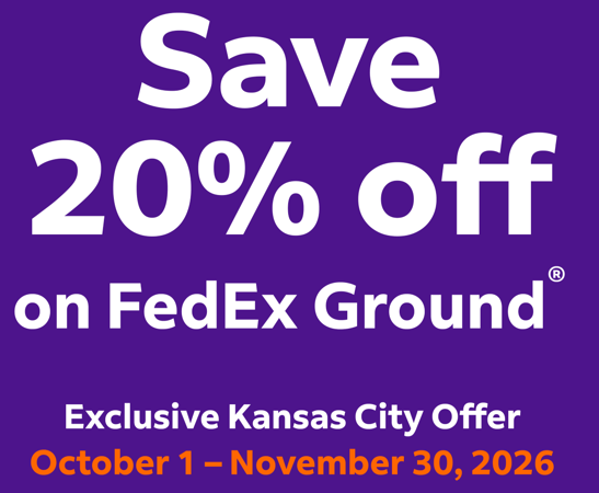 Save 20% on FedEx Ground