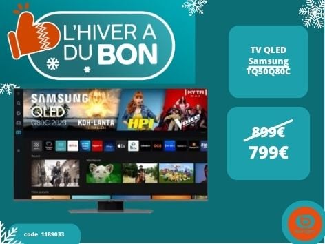 Retrouvez la TV QLED Samsung TQ50Q80C dans votre magasin Boulanger Boulogne sur mer