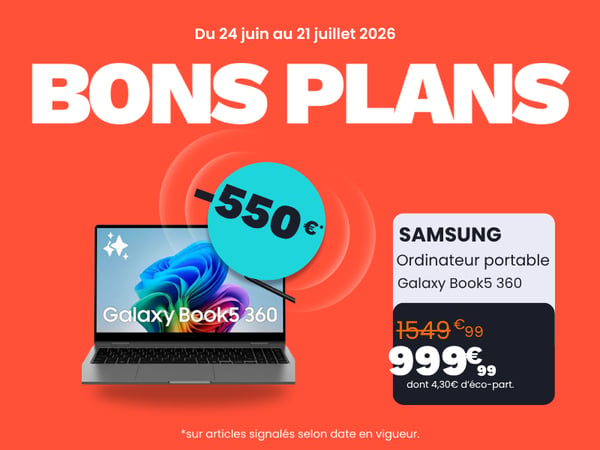 Ordinateur portable SAMSUNG Galaxy Book5 360 15,6 U5 16Go 512Go AI Copilot+PC
