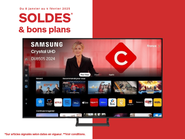 TV LED Samsung TU55DU8505K au soldes chez boulanger tours saint pierre des corps