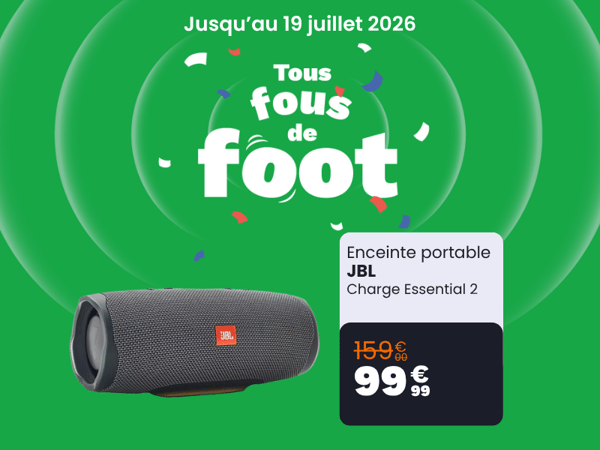 Enceinte portable JBL Charge Essential 2 à 99.99€