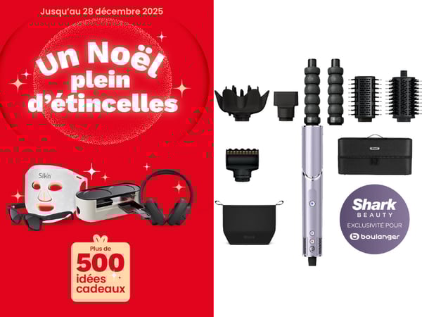 Venez découvrir le fer multistyle SHARK Flexstyle HD466PLEU en promotion à l'ocaasion de notre opération noel