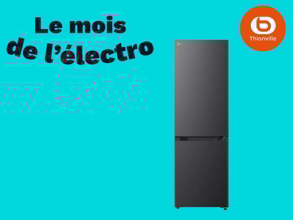Réfrigérateur combiné LG GBBSJ10DEP Le mois de l'électro Promo remise offre Boulanger Thionville - Terville