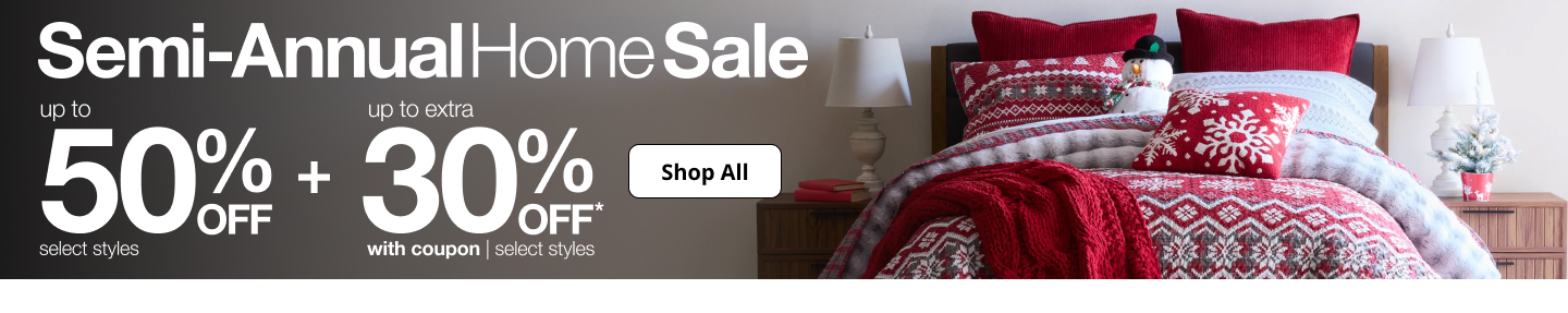 Save up to 50% off during JCPenney's Semi-Annual Home Sale!