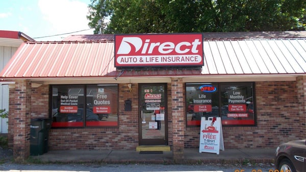 Direct Auto Insurance storefront located at  161 W Van Dorn Ave, Holly Springs