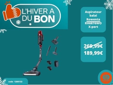 Retrouvez l' aspirateur balai Rowenta RH6876WO X-pert dans votre magasin Boulanger Boulogne sur mer