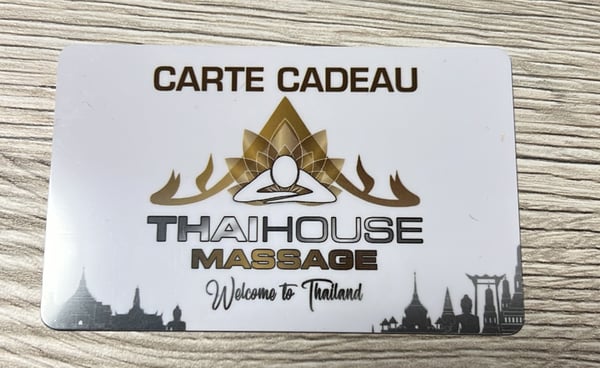 Nos cartes cadeaux sont arrivées ( thai house massage )