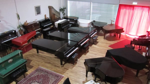 Sala esposizione La Bottega del Pianoforte
