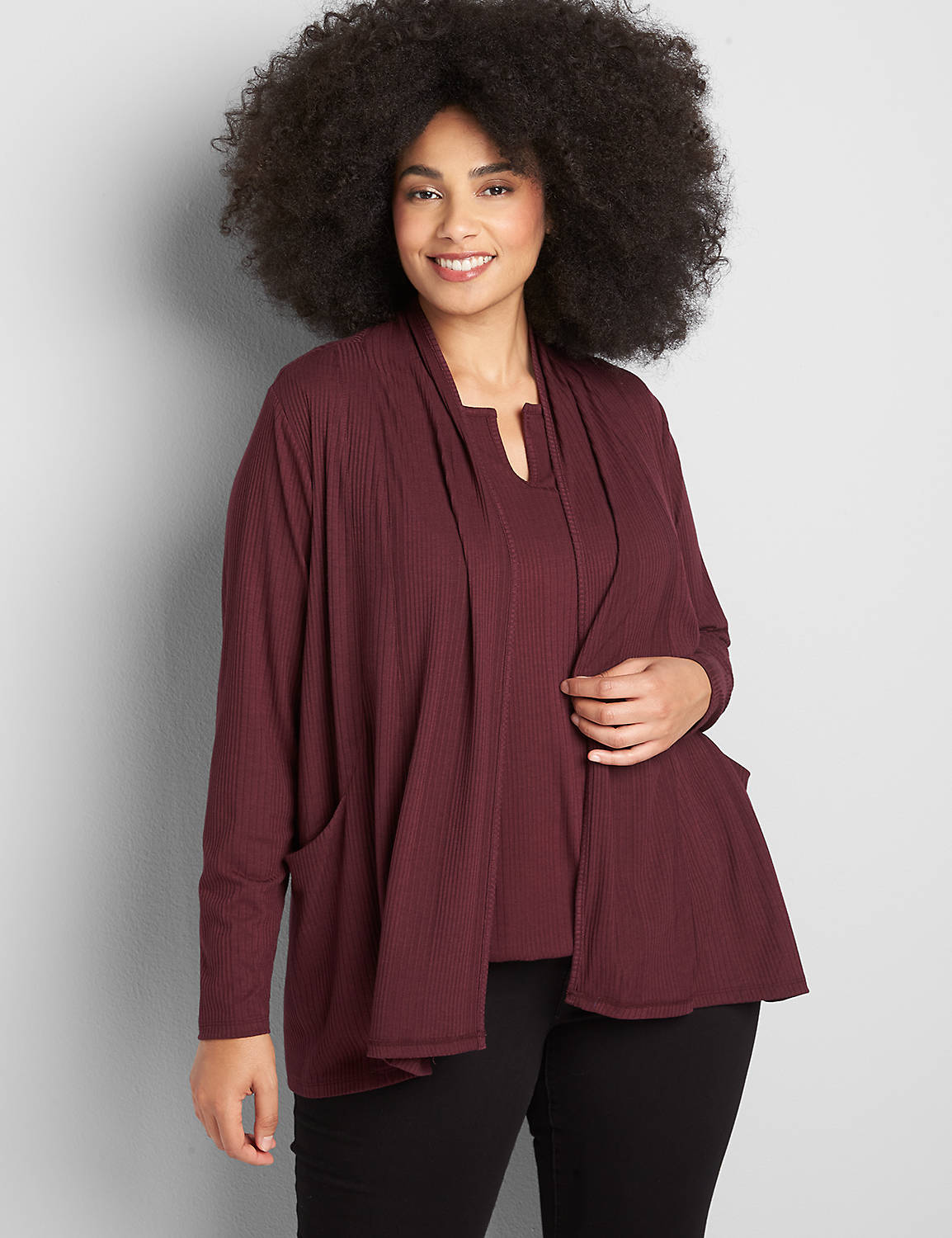 plus size dark brown cardigan