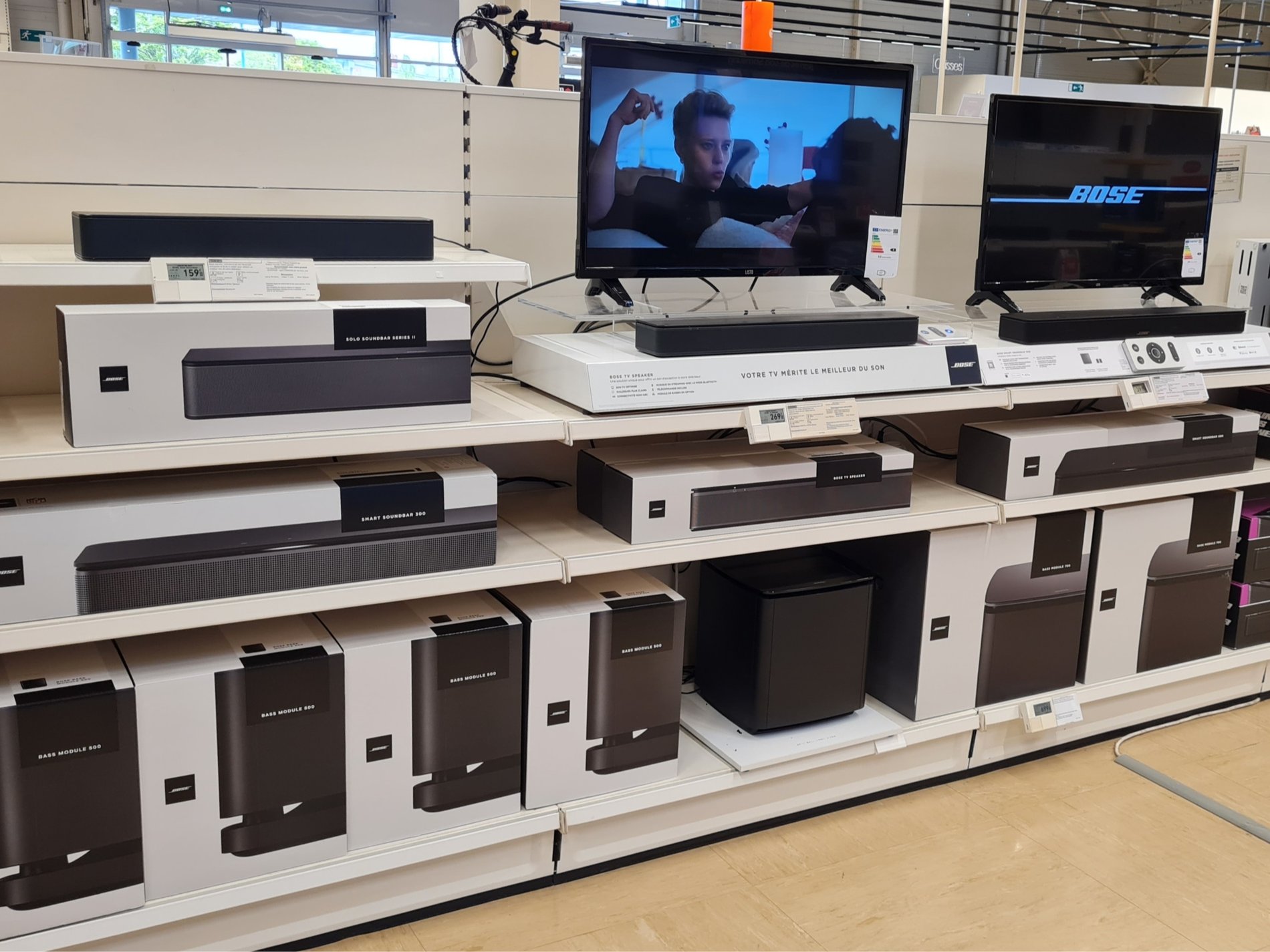 Barres de son et caissons Bose dans votre magasin Boulanger St Quentin